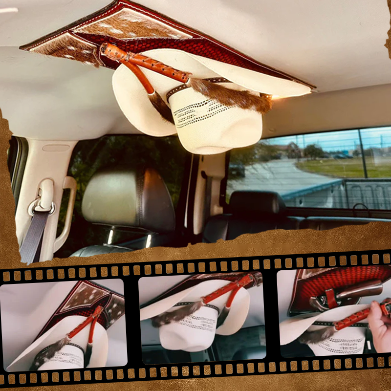 🐮🤠 Western Leather Visor Organizer