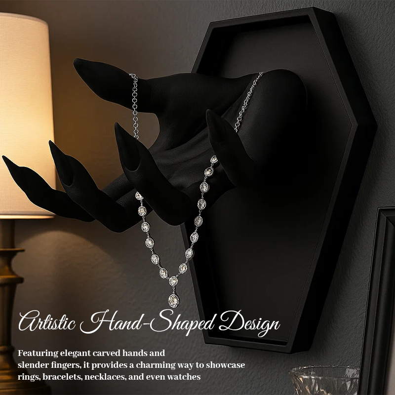 🖤 Gothic Hand-Shaped Jewelry Holder