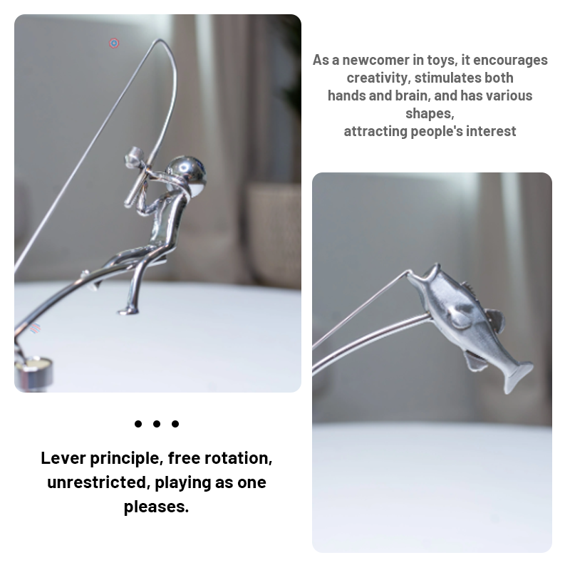 🎣The Fisherman Balancing Sculpture