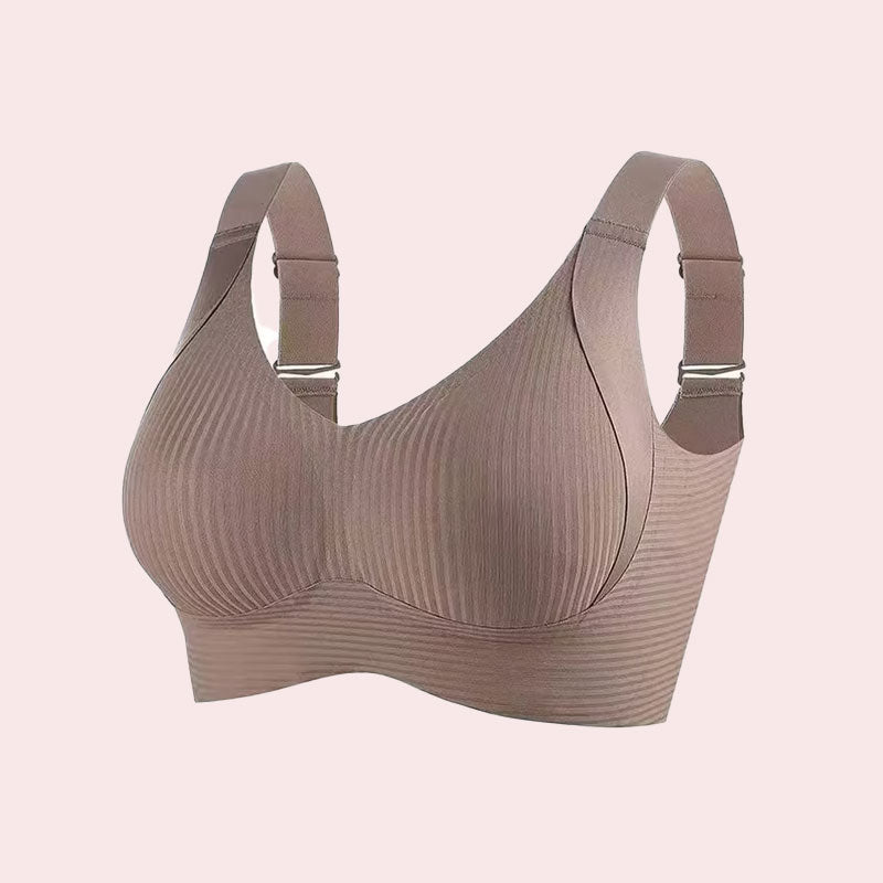 🎁Women's Ribbed Push Up Adjustable Wireless Bra