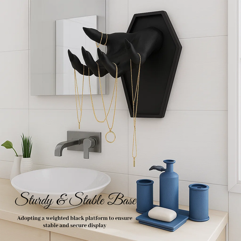🖤 Gothic Hand-Shaped Jewelry Holder