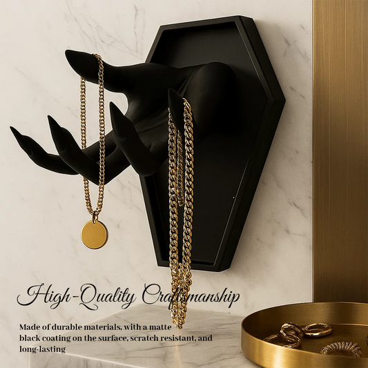 🖤 Gothic Hand-Shaped Jewelry Holder