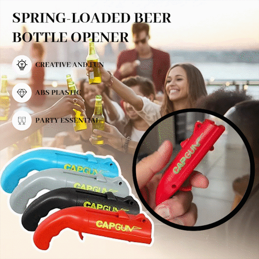 🍻Spring-loaded beer bottle opener