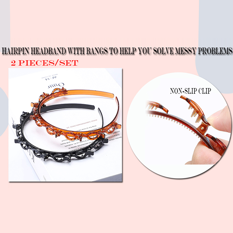 Buy 1 Get 1 Free 💥 Openwork Woven Strap With Teeth Headband