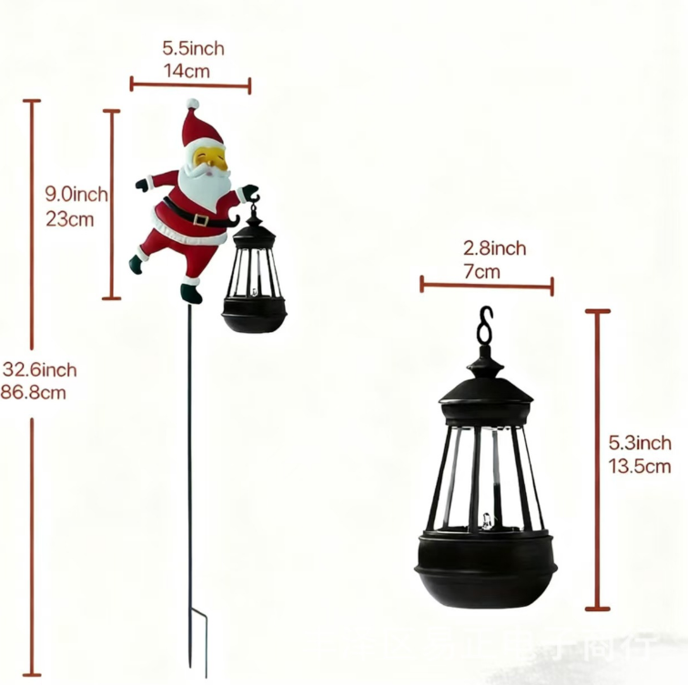 ⏰Solar Garden Light In The Shape Of Santa Claus🎅🎄